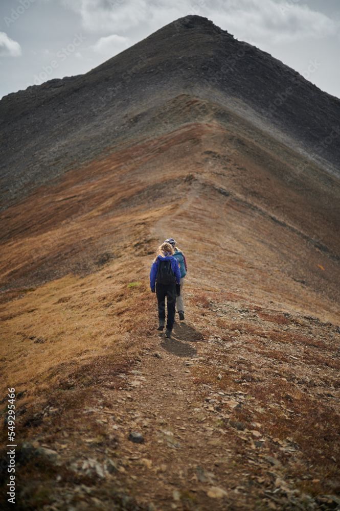 Women Hiking in Kananaskis, Alberta, Canada