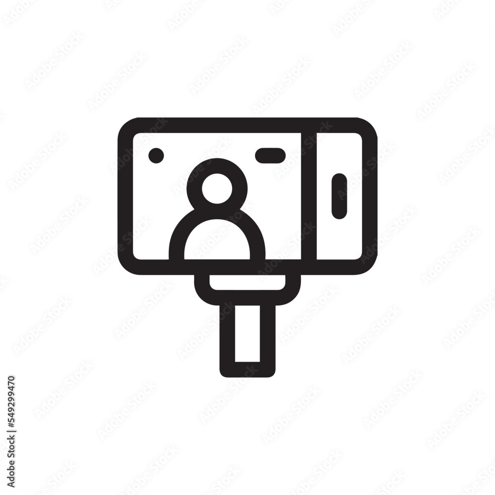 Vlogger icon vector sign symbol