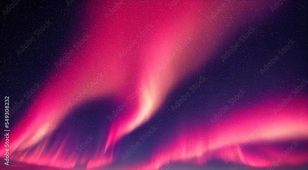 Northern Lights. Aurora borealis with starry in the night sky. Gaming RPG abstract background and texture, pattern.