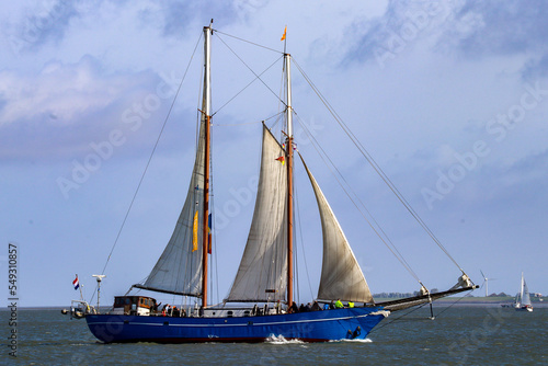 yacht in the sea