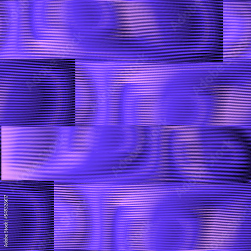 Geometric abstract bright violet seamless pattern glitch gradient stripes with moire effect. For web design, busibstract violet seamless backgroundness card, mobile apps, web banner, package.