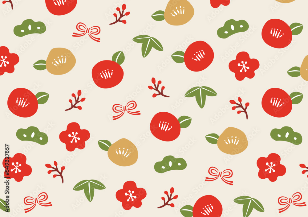 モダンで可愛い和柄の背景05 Stock Vector Adobe Stock