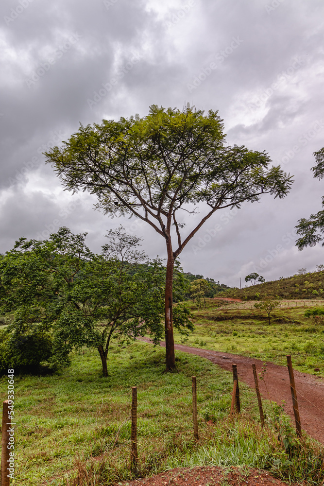 natural landscape in the city of Conceicao do Mato Dentro, Minas Gerais, Brazil
