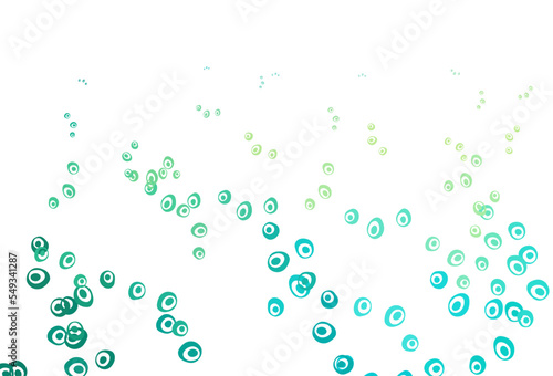 Light Green, Yellow vector cover with spots.