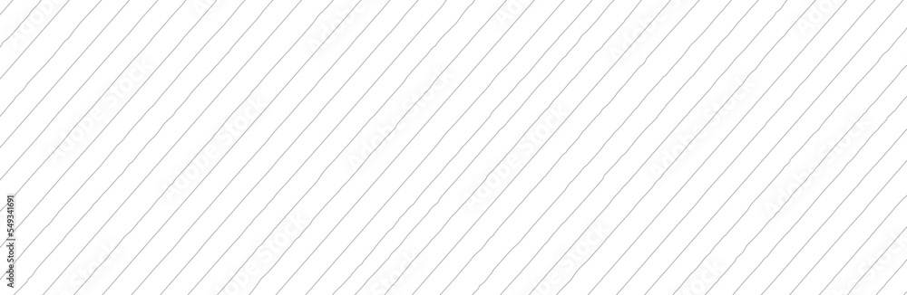 Diagonal lines pattern on white background. Straight lines pattern for backdrop and wallpaper template. Realistic lines with repeat stripes texture. Simple geometric background, vector illustration - obrazy, fototapety, plakaty 
