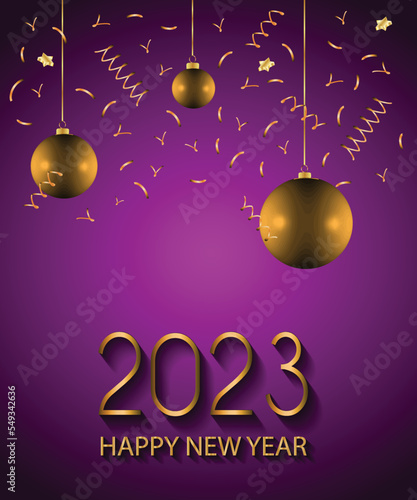 2023 Happy New Year background.