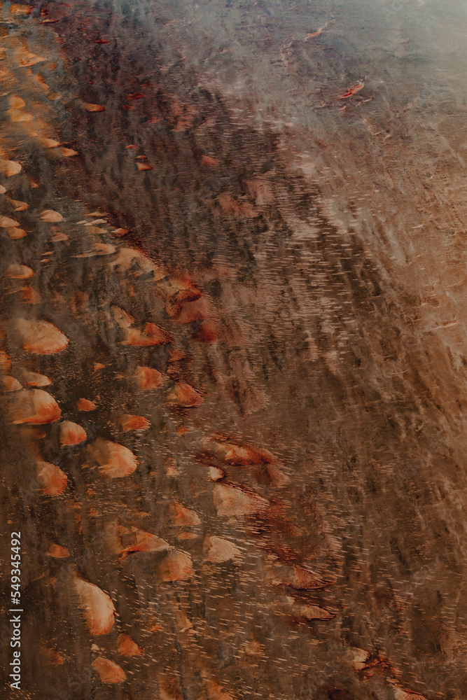 Kati Thanda Lake Eyre, South Australia, Australia. Aerial photography showing textures and patterns formed during the wet season. Kati Thanda Lake Eyre, South Australia, Australia. Aerial photography showing textures and patterns formed during the wet season.