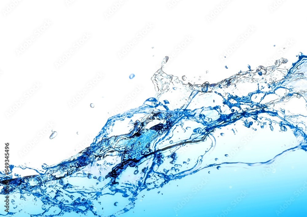 Obraz premium water splash isolated on white background