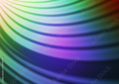 Dark Multicolor  Rainbow vector blurred background.