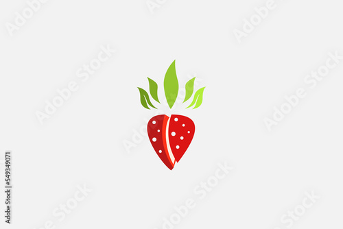 Illustration vector graphic of strawberry