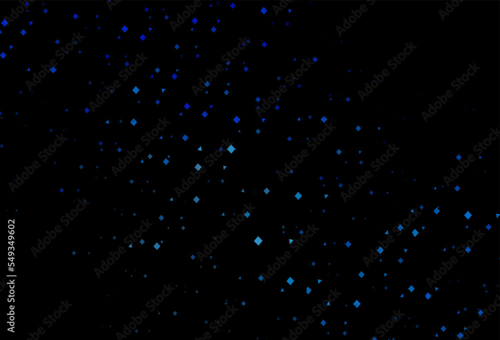 Dark blue vector layout with circles, lines, rectangles.
