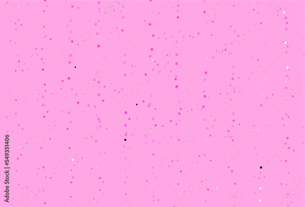 Light Pink vector texture in poly style with circles, cubes. Light Pink vector texture in poly style with circles, cubes.