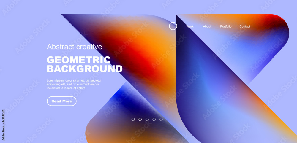 Liquid shapes with flowing gradient colors. Geometric circle round triangles. Vector illustration for wallpaper, banner, background, leaflet, catalog, cover, flyer Liquid shapes with flowing gradient colors. Geometric circle round triangles. Vector illustration for wallpaper, banner, background, leaflet, catalog, cover, flyer