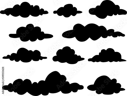 set of clouds