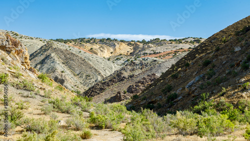 valley in the Utah desert during the summer