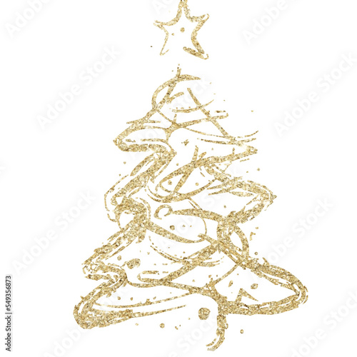 gold tree ,christmas tree png