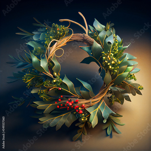 mistletoe wreath