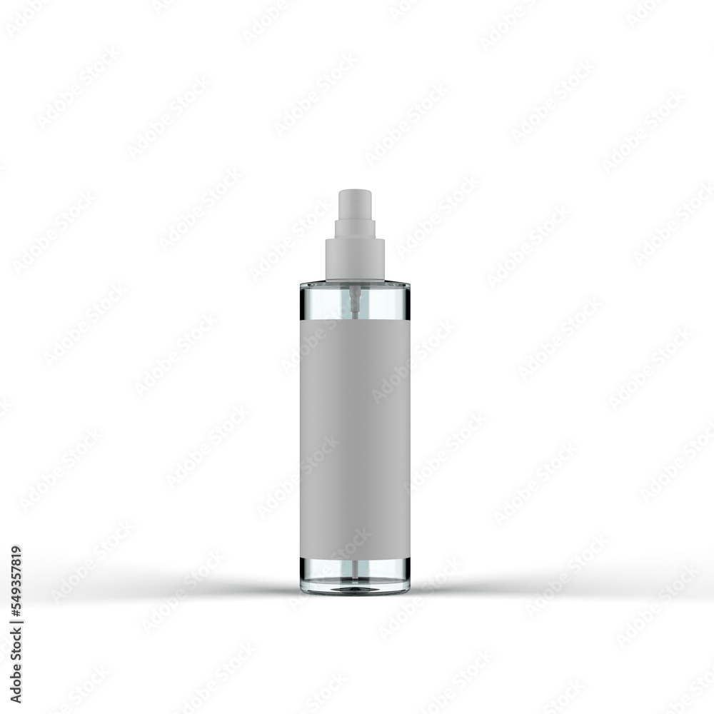 Glass Spray Bottle 3D Rendering Glass Spray Bottle 3D Rendering