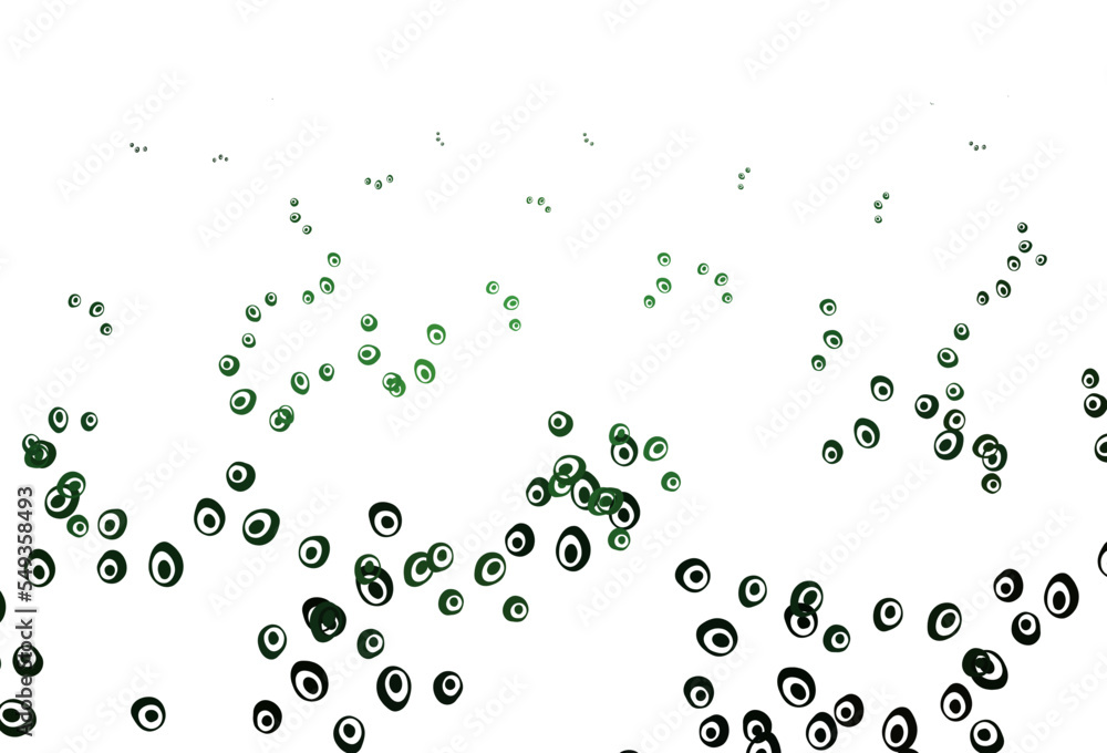 Light Green vector layout with circle shapes.