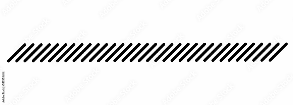 Slash line isolated on white background Slash line isolated on white background