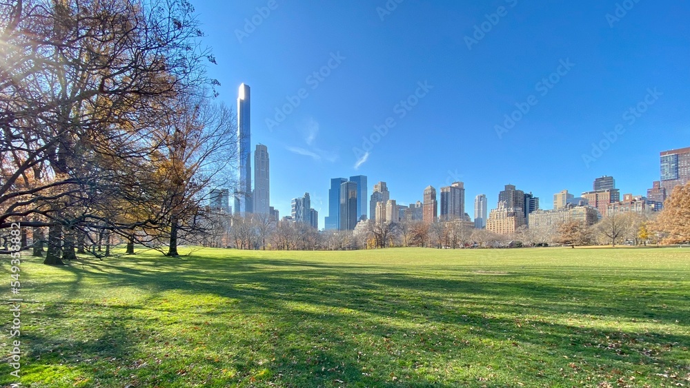 Central Park Manhattan skyline sea Hudson New York City U.S.A. America