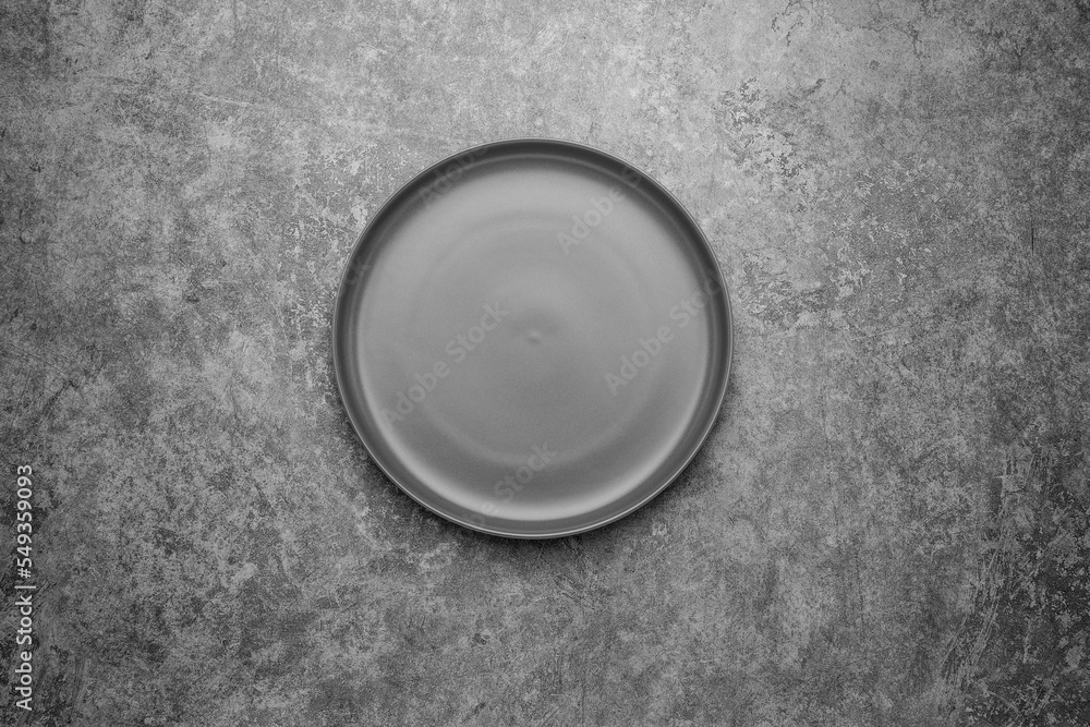 An empty ceramic western plate An empty ceramic western plate