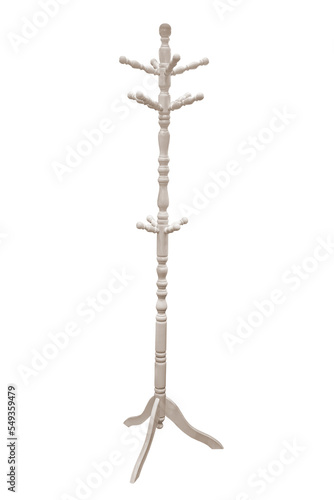 Obraz na plátne Stand coat hanger made by wooden.