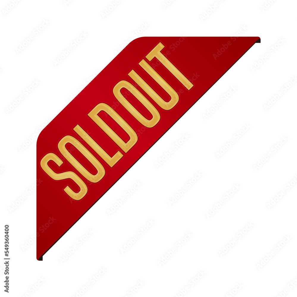 Sold out icon illustration for e-commerce site etc. ( corner ribbon ) / png ( background transparent )
Sold out icon illustration for e-commerce site etc. ( corner ribbon ) / png ( background transparent )