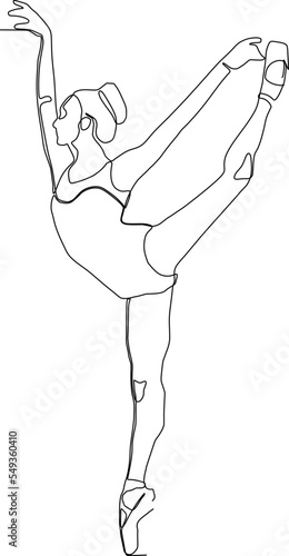 a continuous line of women dancing the ballet