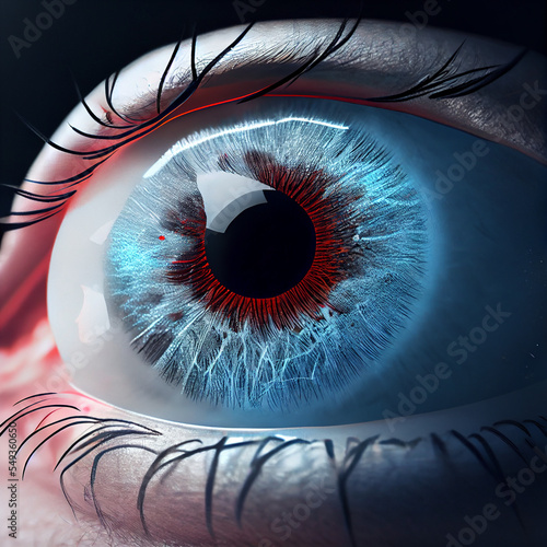 Tela Extreme Close up of Human Eye