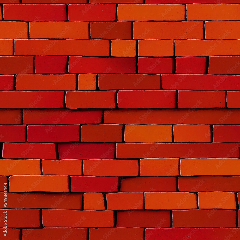 Obraz premium red brick wall background