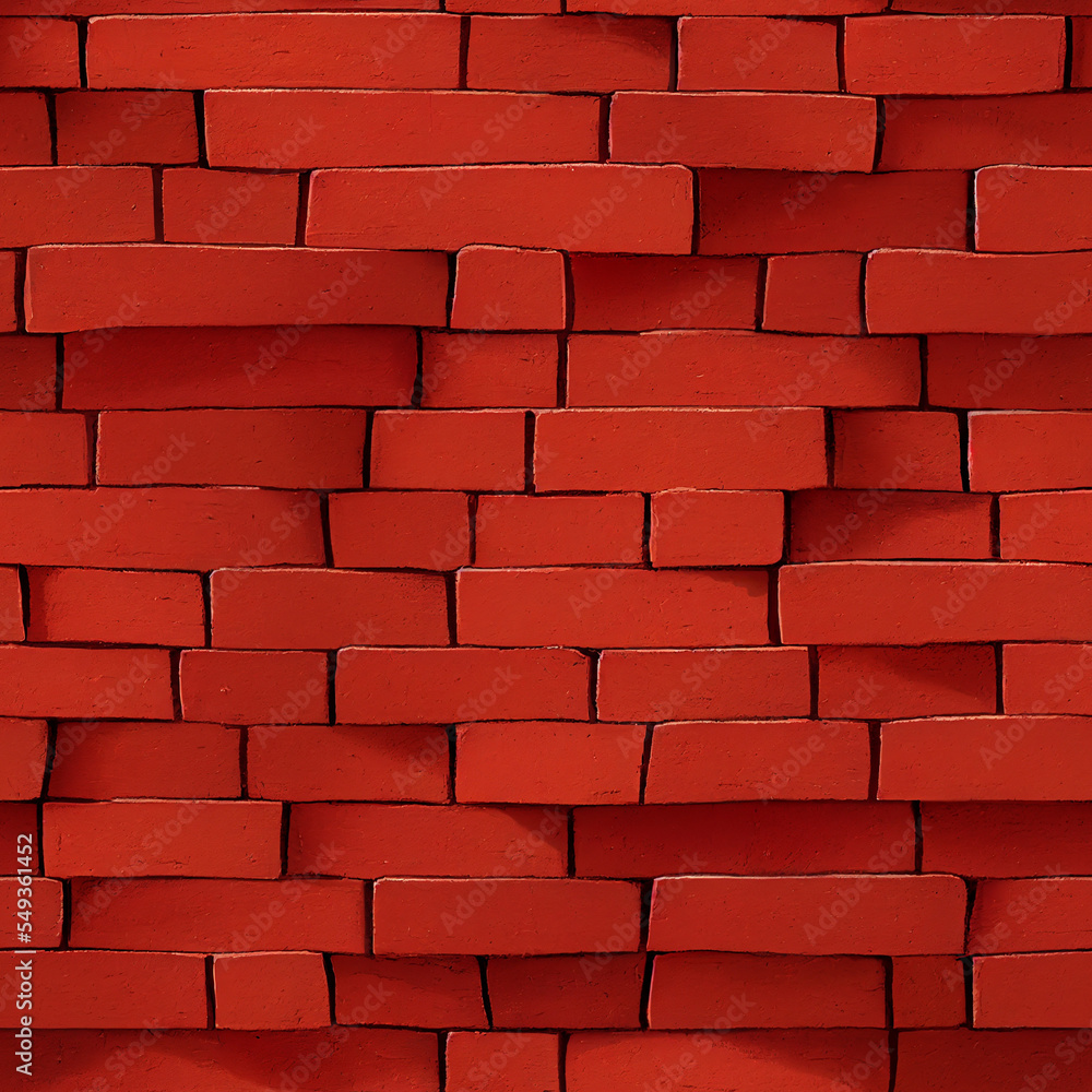 Obraz premium red brick wall background