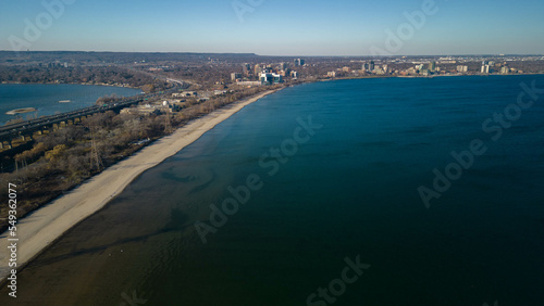 Aerial view of Burlington Beach