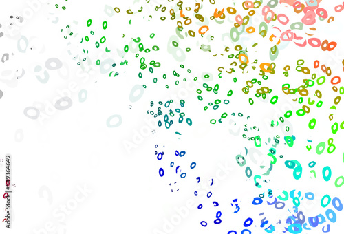 Wallpaper Mural Light Multicolor, Rainbow vector texture with disks. Torontodigital.ca