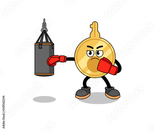 Illustration of key boxer