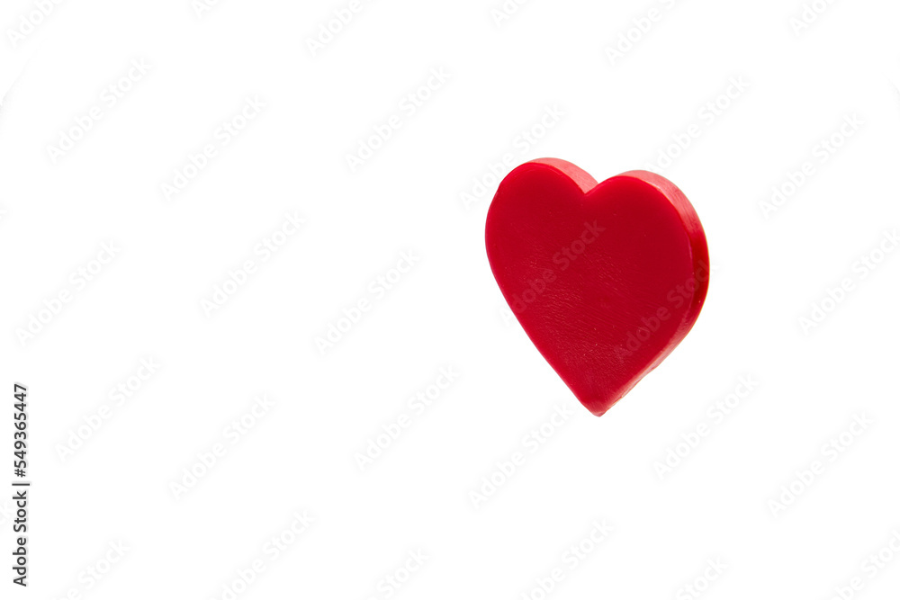 Red heart for love and valentines day