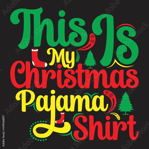 Christmas typography T-shirt Design