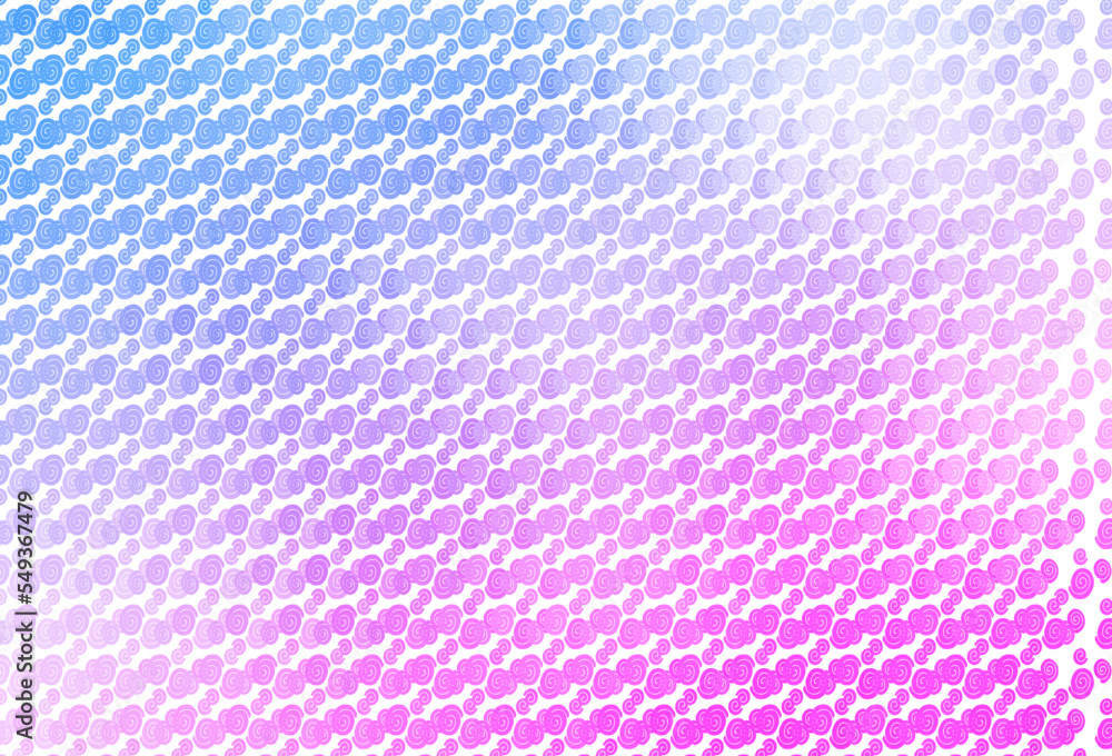 Light Pink, Blue vector template with lava shapes. Light Pink, Blue vector template with lava shapes.