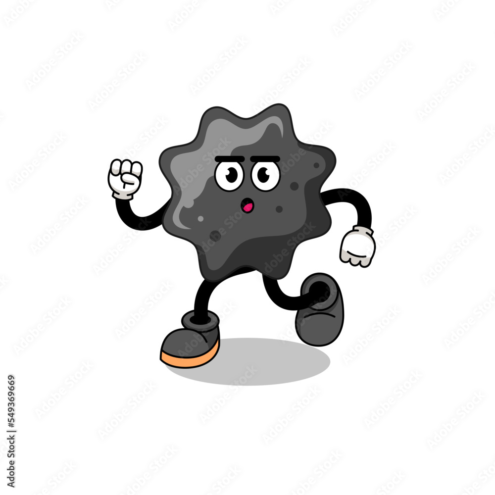 running ink mascot illustration running ink mascot illustration