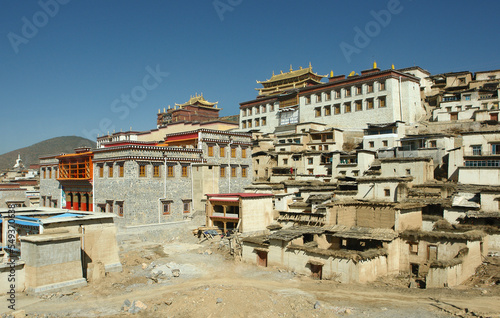 中国雲南省のチベットラマ教寺院、ソンツェン=ゴンパ（松賛林寺）
