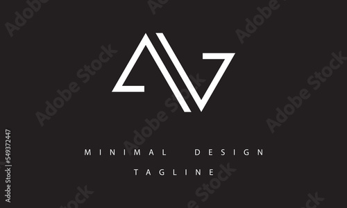 Free Download AV or VA Minimal Logo Design Vector Art Illustration - GFXLoad