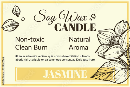 Soy Wax candle, non toxic clean burn natural aroma