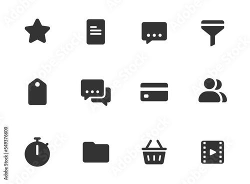 ui web glyph icons isolated on white background. ui glyph icon set for web, mobile apps, ui design, print polygraphy and promo advertising business