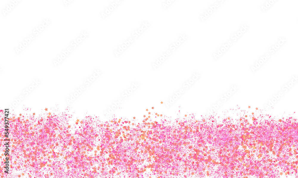Pink Star Metallic Glitter Holiday Bokeh Background