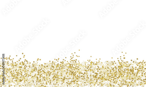 Gold Star Metallic Glitter Holiday Bokeh Background