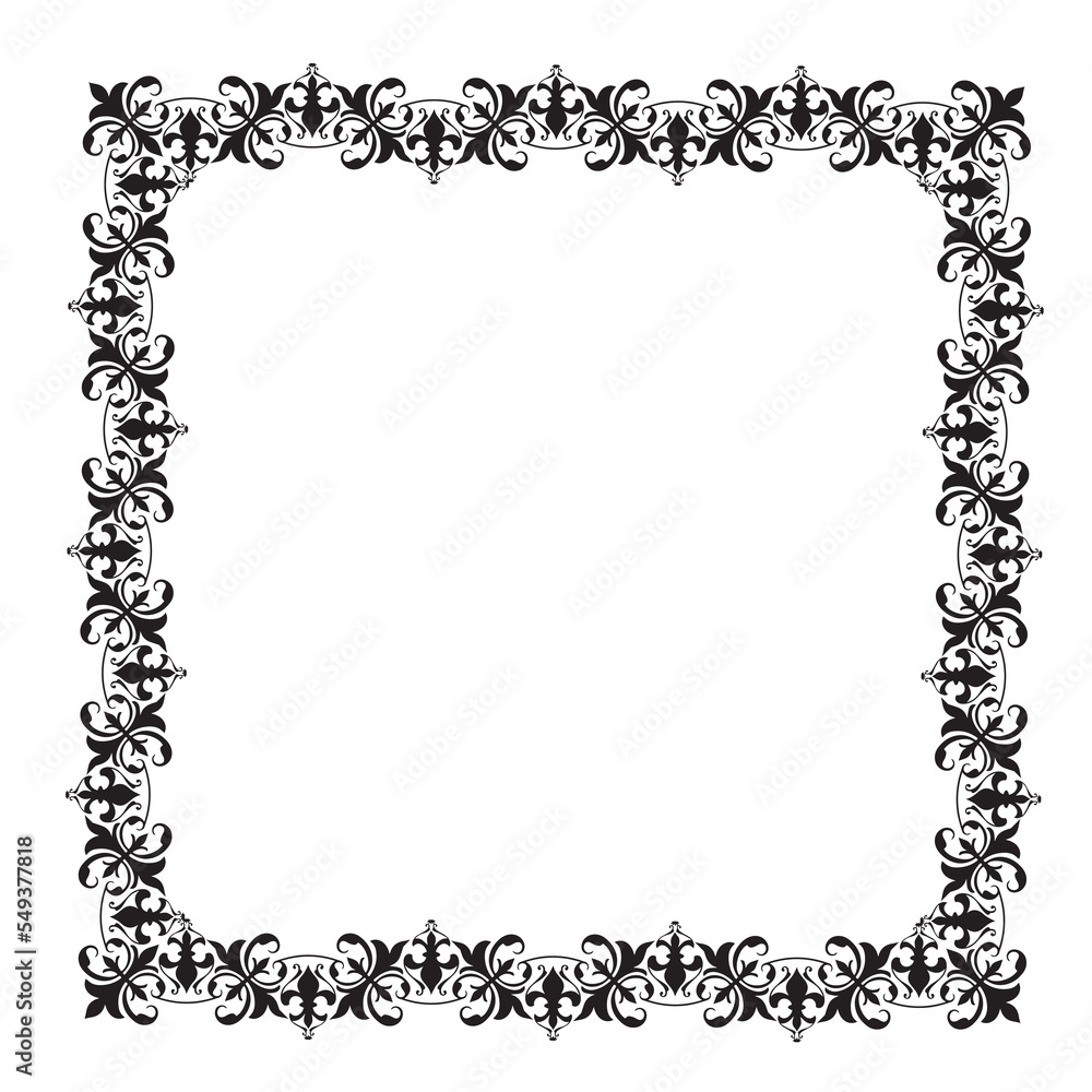 Frame, in the style of an ornament, Vector illustration eps 10, Art. Frame, in the style of an ornament, Vector illustration eps 10, Art.