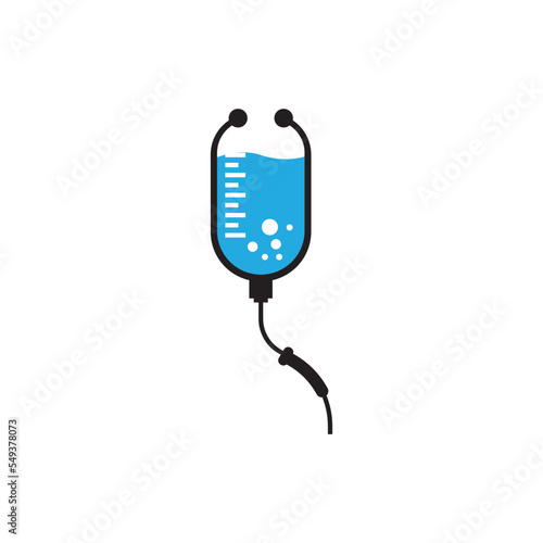 infusion icon logo vector design template