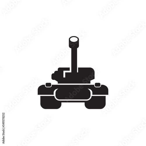 battle tank icon logo vector design template