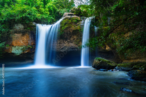 Waterfall in Thailand Khao Yai National Park 