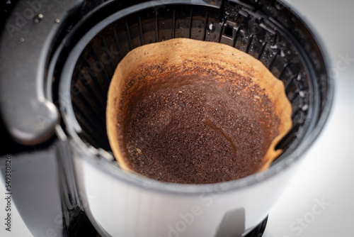 filter coffee grounds or sediment.